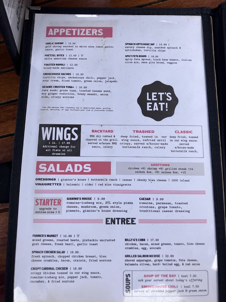 Billy G's Kirkwood Menu - Image 4