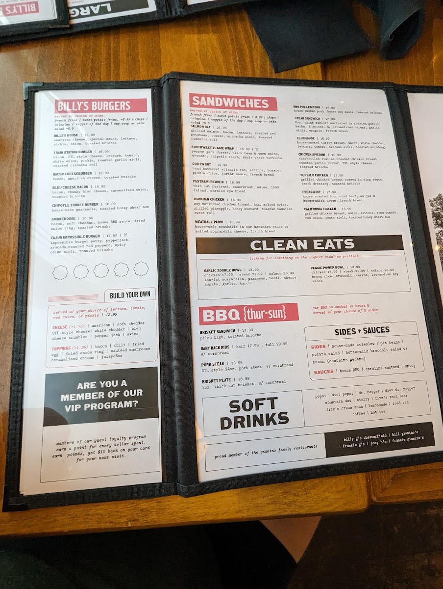 Billy G's Kirkwood Menu - Image 6